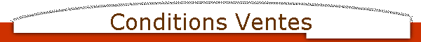 Conditions Ventes